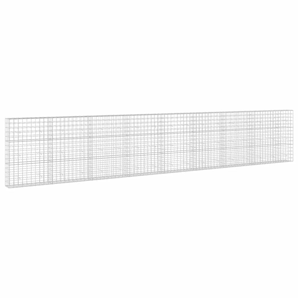 Gabione con filo da 5 mm e rete 10x10 cm 850x30x150 cm 3465155