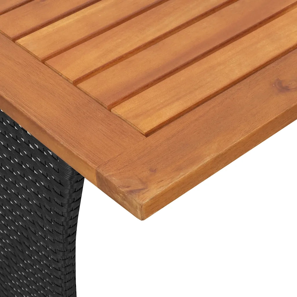 Set Divani da Giardino 5 pz | Set Salotto da Giardino con Cuscini in Polyrattan Nero