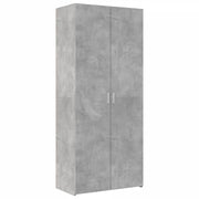 Credenza | Madia | Buffet da pranzo | Armadio da pranzo Grigio Cemento 80x42,5x185 cm in Legno Ingegnerizzato