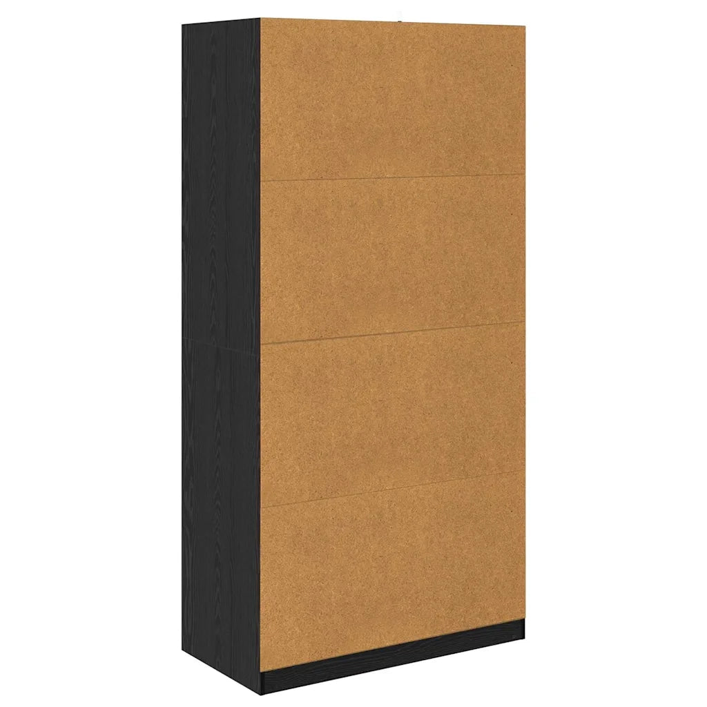 Guardaroba Rovere Nero 100 x 50 x 200 cm Legno ingegnerizzato 3403218