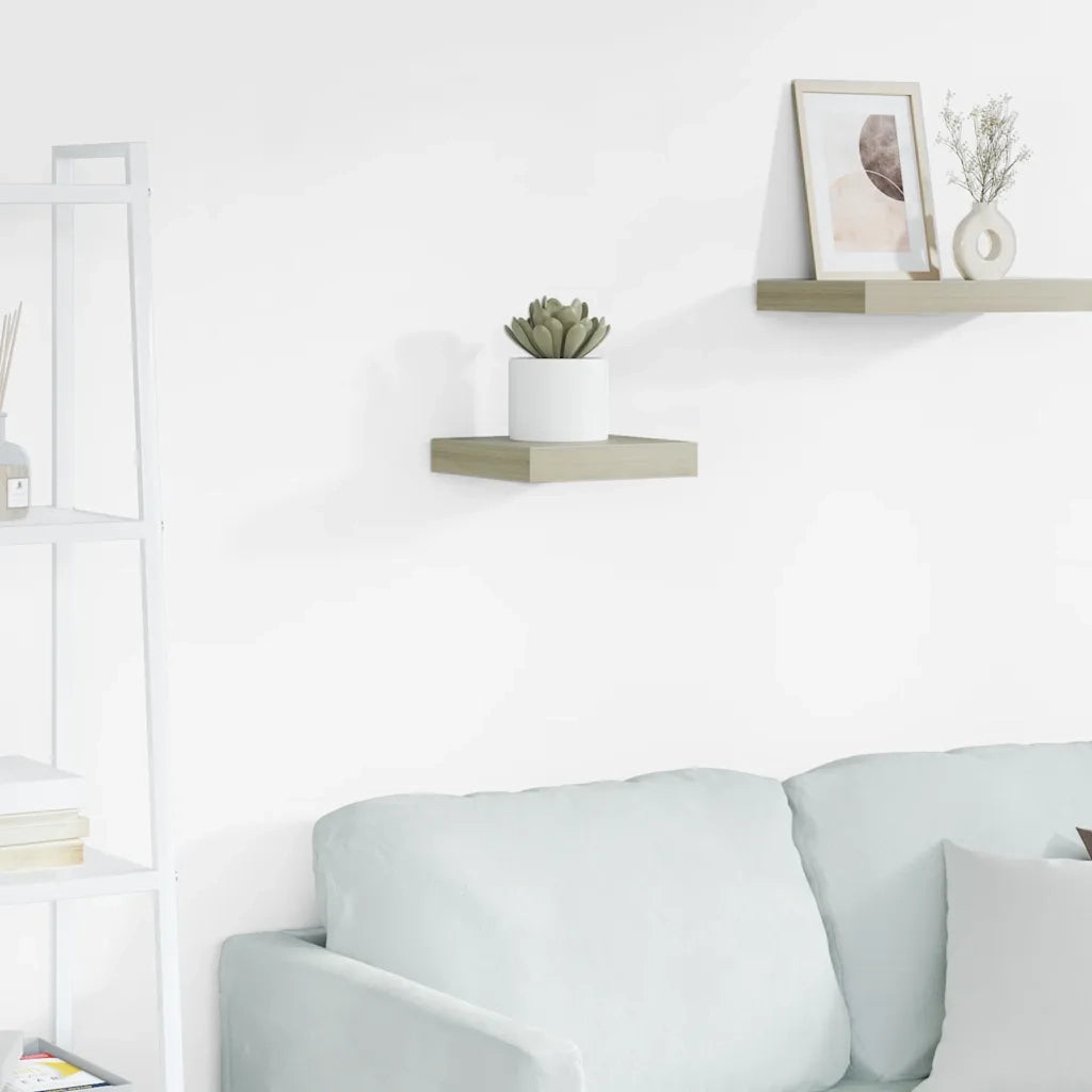Scaffale a Parete Rovere 23x23,5x3,8 cm in MDF cod mxl 33693
