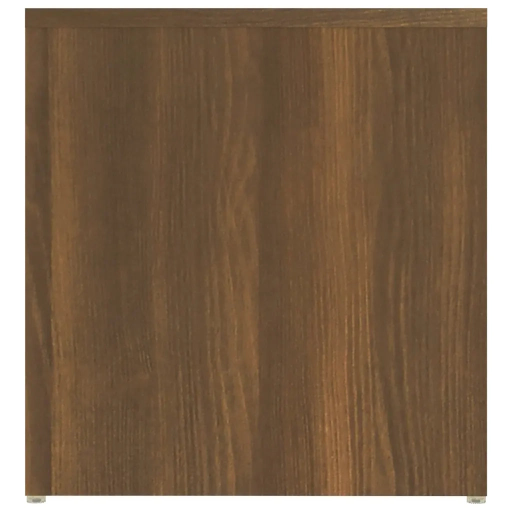 Tavolino Rovere Marrone 59x36x38 cm in Legno Multistrato 826634