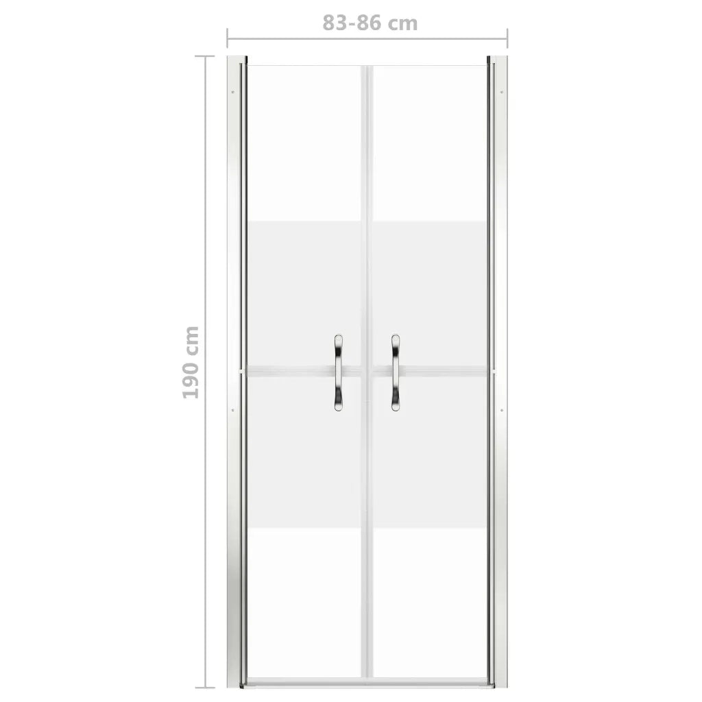 Porta per Doccia in ESG Semi-Satinato 86x190 cm CFW8455505