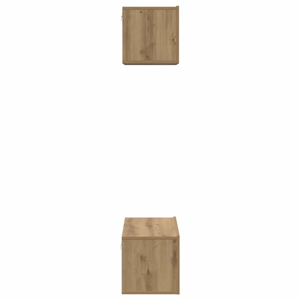 Set mobile TV 2 pcs Rovere artigianale Legno multistrato 3393383