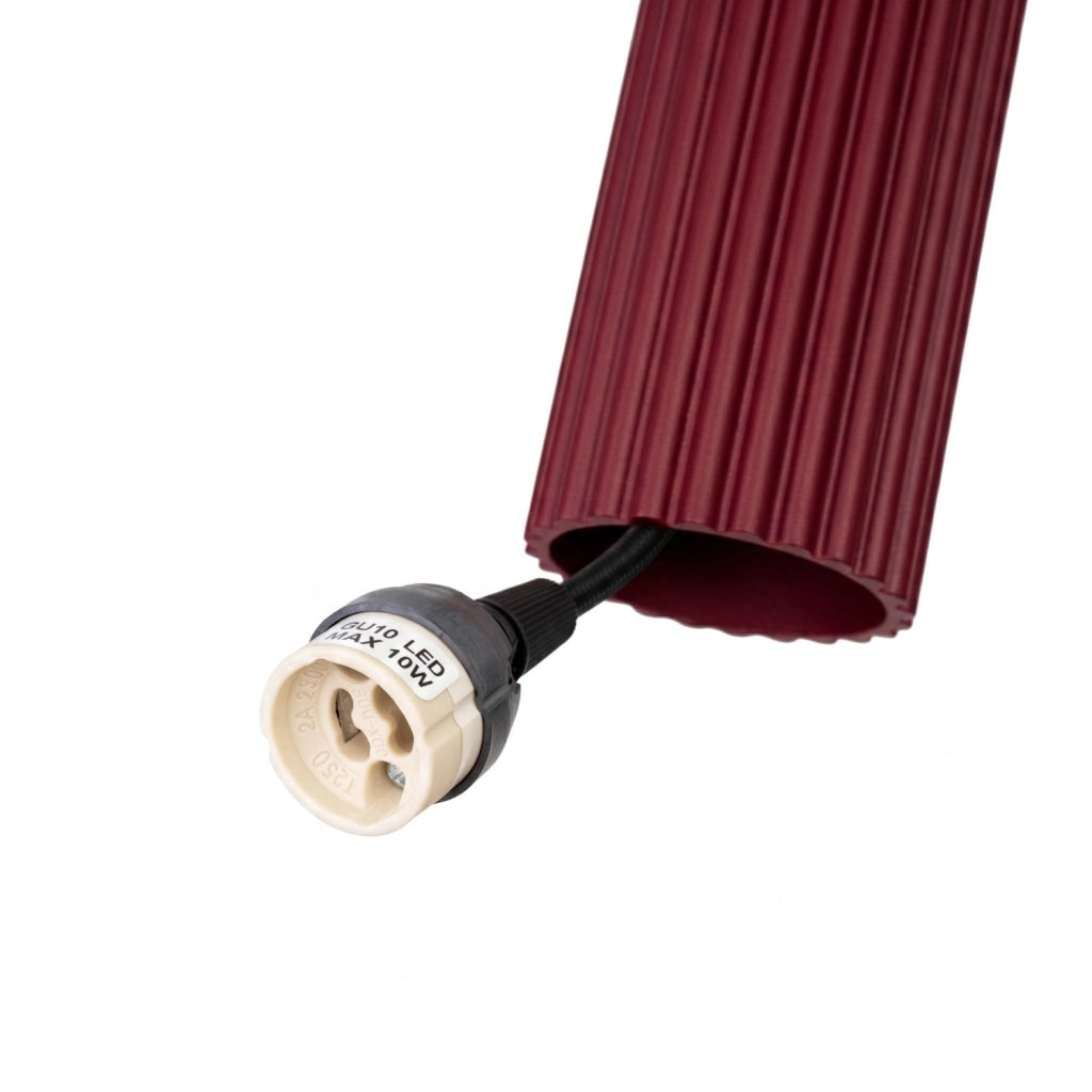 Lampada a sospensione KARBON 3P bordeaux