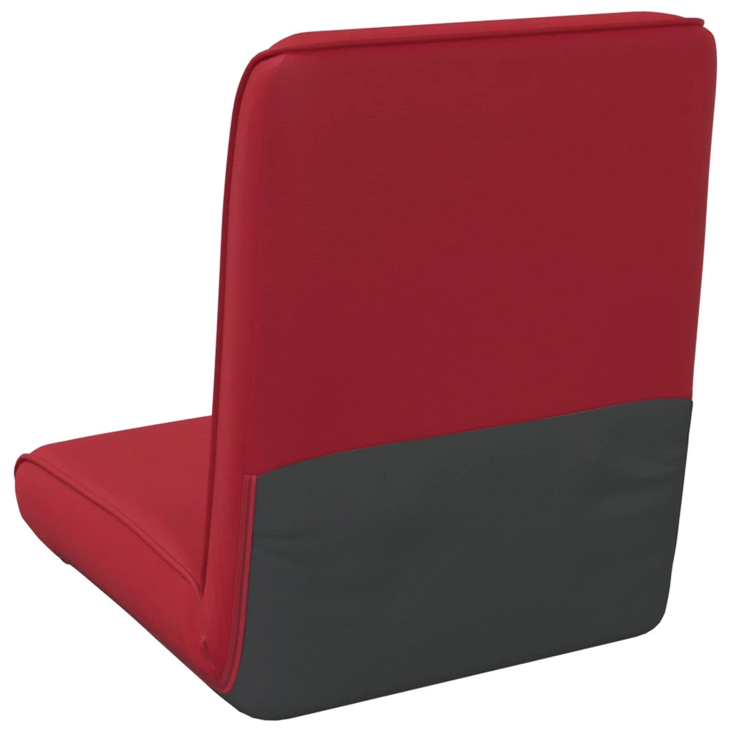 Sedia da Pavimento Rosso Vino 50 x 73 x 60 cm Pelle Sintetica 42028161