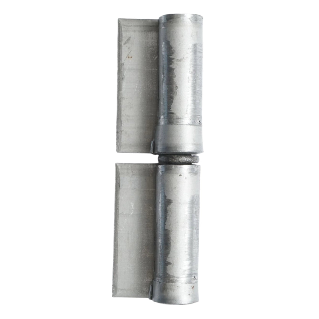 Cerniera saldabile con piastra – 4×120 mm per porta o cancello
