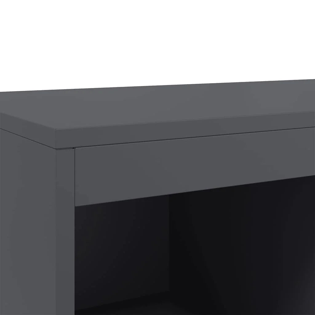 Buffet credenza cassettiera mobiletto mobile contenitore organizer cucina soggiorno salotto alto 68 x 39 x 111,5 cm acciaio antracite 02_0032209