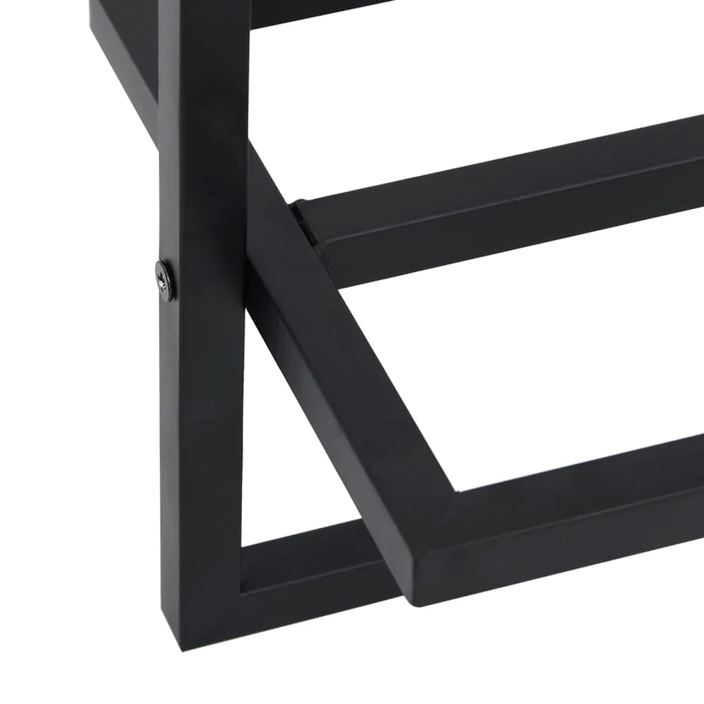 Portasciugamani 95 x 25 x 22 cm acciaio nero 02_0001651
