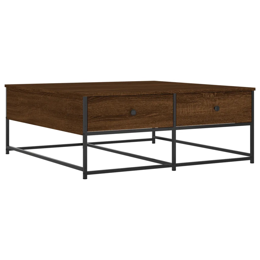 Tavolino salotto | Tavolino da caff¨¨ | Tavolino da Soggiorno Rovere Marrone 100x99x40 cm Legno Multistrato