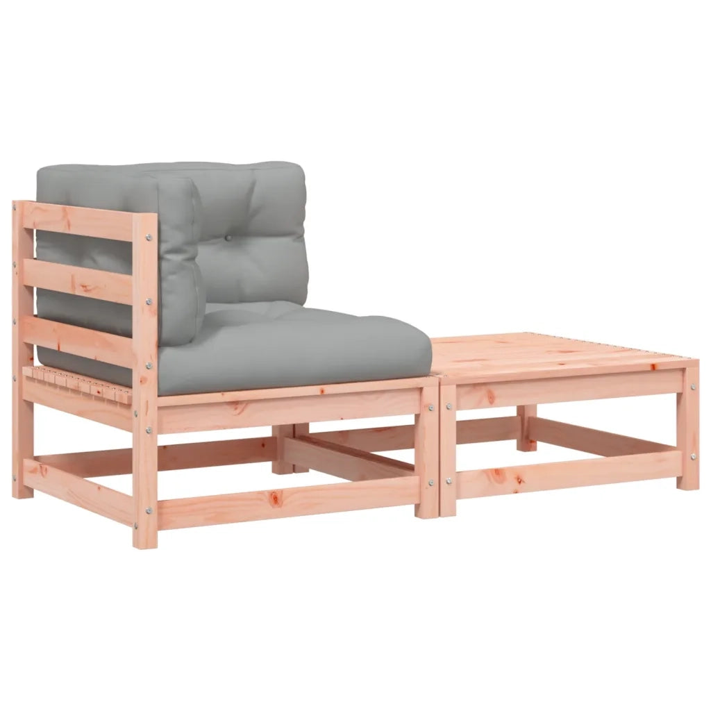 Divano Angolare da Giardino con Cuscini-Sofa da Giardino-Divanetto da esterno e Poggiapiedi 327113
