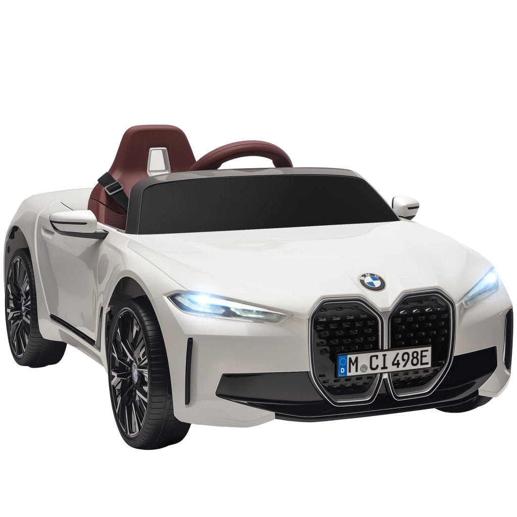 Auto elettrica per bambini BMW I4 12V con telecomando ¨C zephmum ¨C 115x67x45 cm Nero