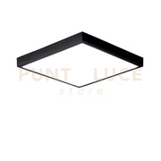 PLAFONIERA LED DOMO NERA QUADRATA 24W 2700LM 4000K IP44 24X24X2,4CM