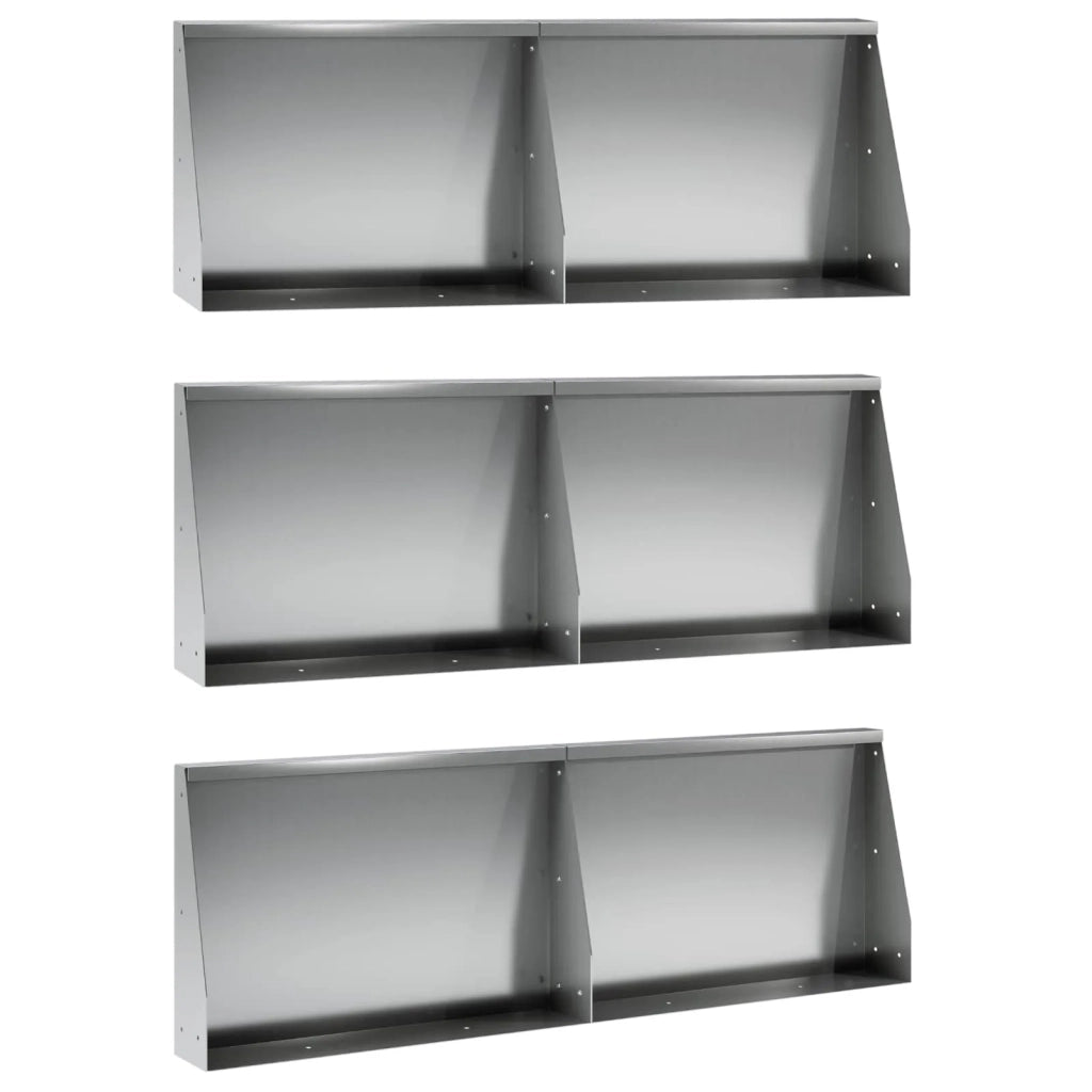 Muro di contenimento 6 pz 60 x 12 x 30 cm Acciaio zincato 3449161