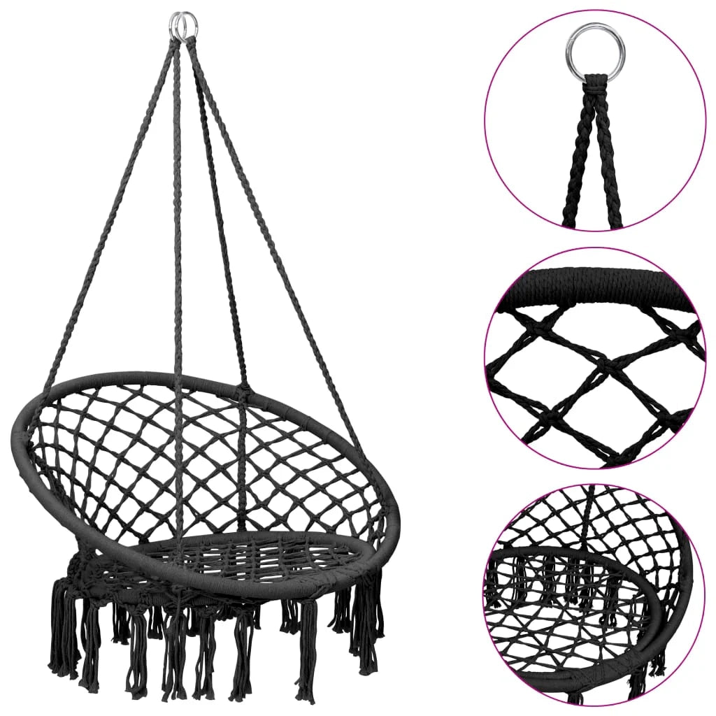 Amaca sedia a dondolo 80 cm antracite 02_0005081