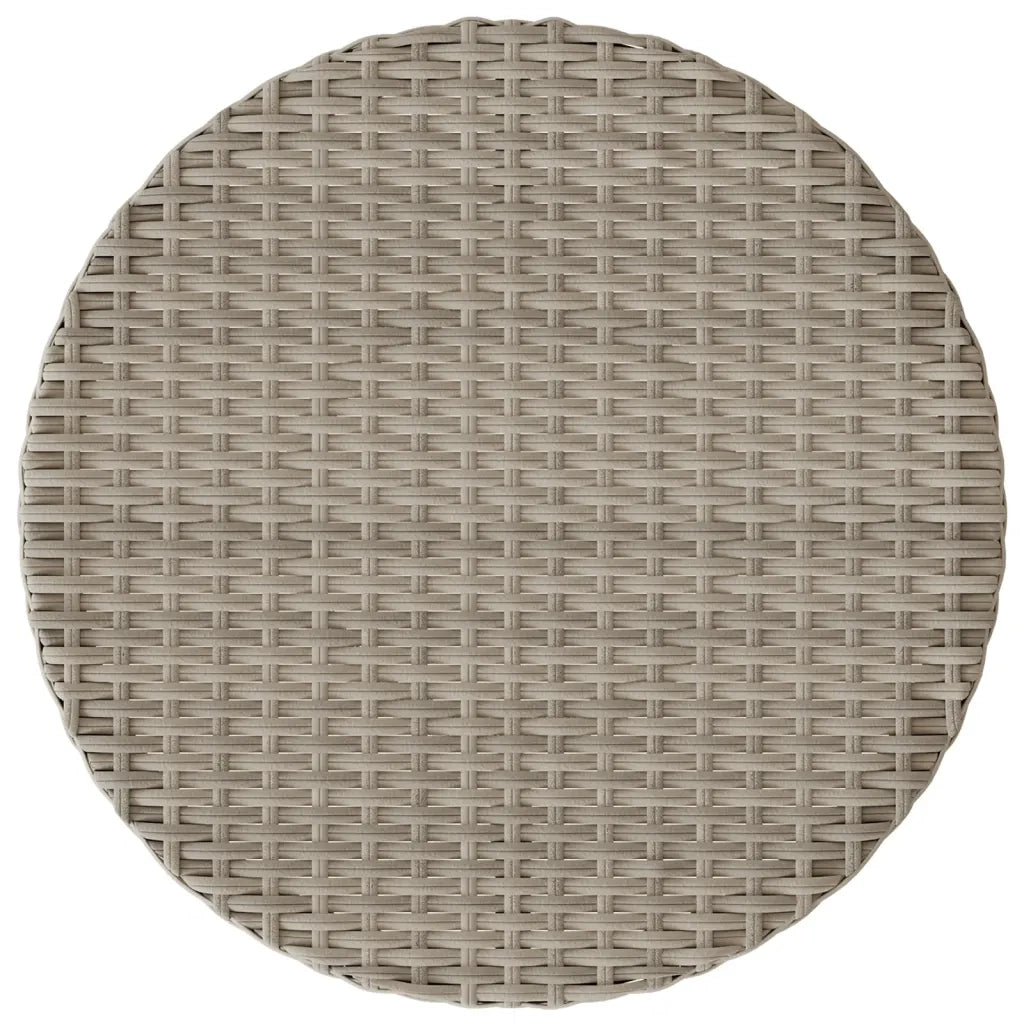 Set da Bistrò 3 pz con Cuscini Grigio Chiaro in Polyrattan 365278