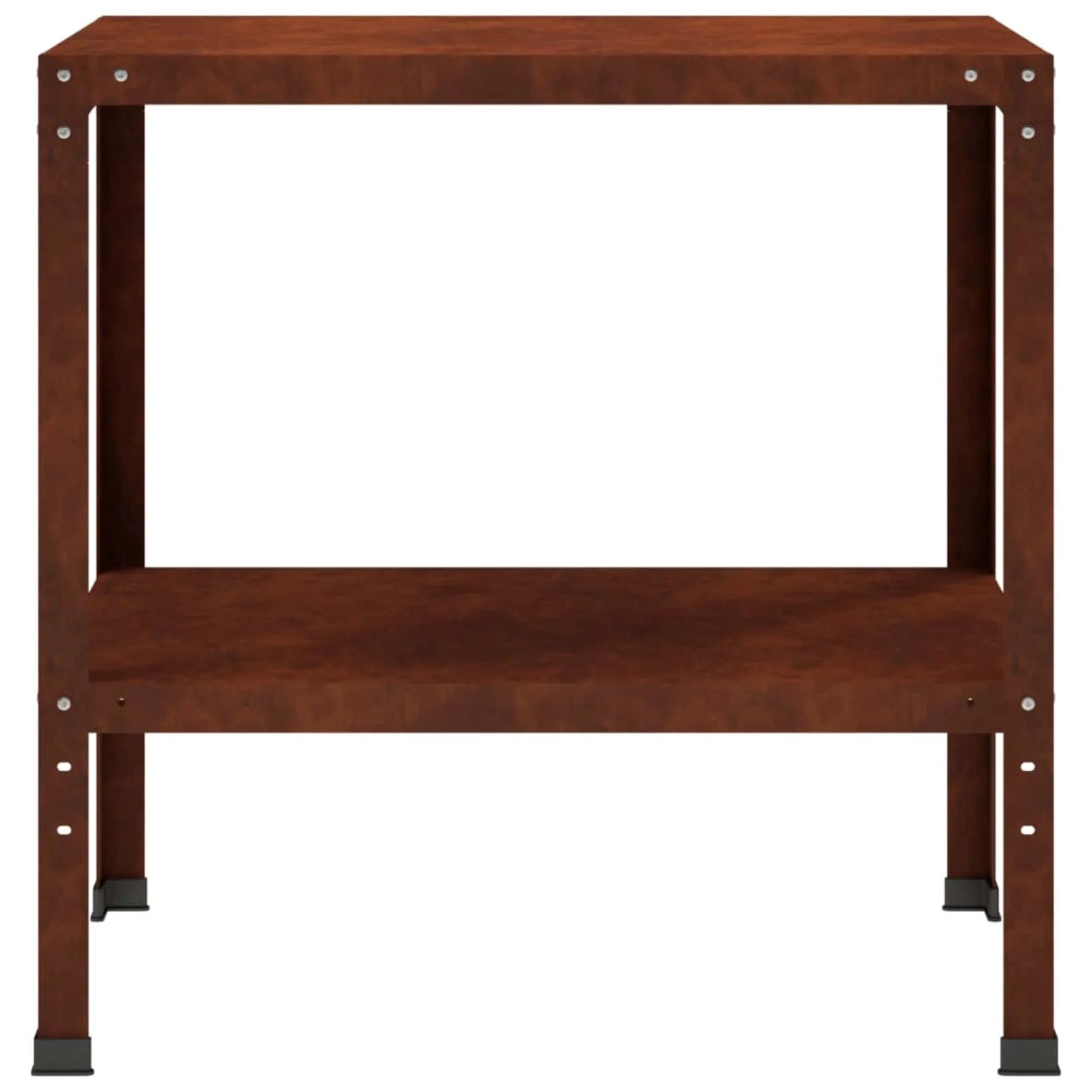 Tavolo da rinvaso 80 x 50 x 80 cm Acciaio Corten Ruggine 8014889