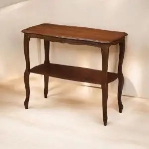 Consolle tavolino maxi belle epoque in legno noce arte povera