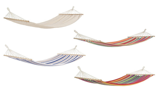 Amaca con Asta in Legno Massiccio Bizzotto Livia 100x200cm Colori Vari