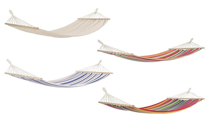 Amaca con Asta in Legno Massiccio Bizzotto Livia 100x200cm Colori Vari
