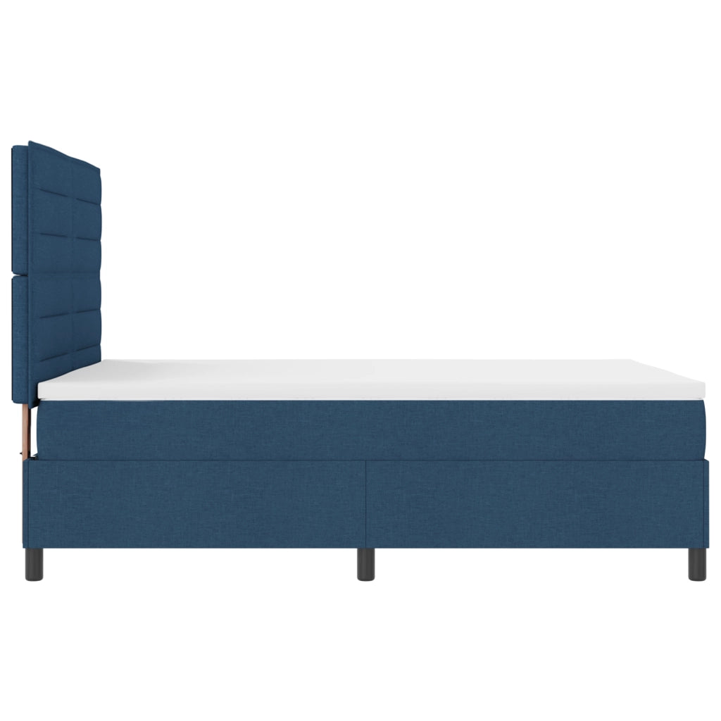 Letto a Molle con Materasso & LED Blu 140x190 cm Tessuto