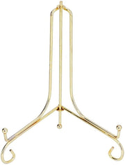 Supporto per display con maniglia metallica rotonda - Piatto in ceramica - Adatto per orologi da parete - Supporto per foto - Adatto per album di foto - Supporto per display