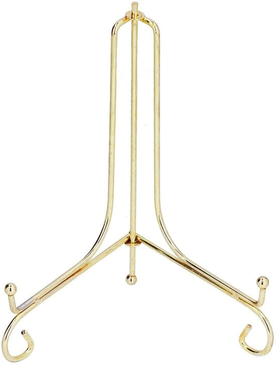 Supporto per display con maniglia metallica rotonda - Piatto in ceramica - Adatto per orologi da parete - Supporto per foto - Adatto per album di foto - Supporto per display