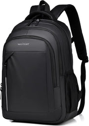 Borsa impermeabile, Borsa grande capacità, Borsa portatile con molte tasche, Borsa scolastica, Borse da lavoro, da scuola e da viaggio (Nero-1)