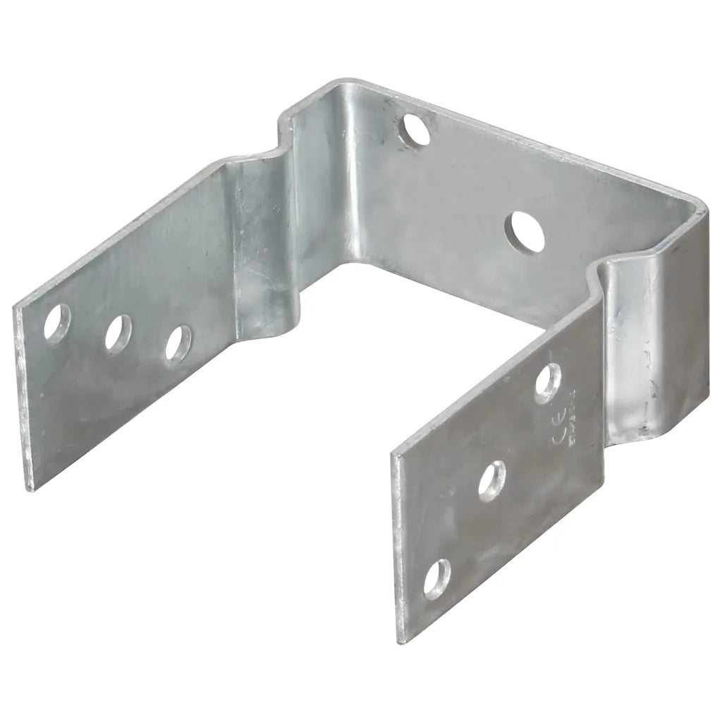 Picchetti per Recinzione 12pz Argento 12x6x15cm Acciaio Zincato