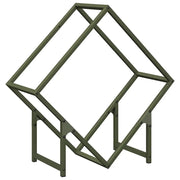 Rastrelliera per Legna da Ardere Verde Oliva 60x25x60 cm CFW2662551
