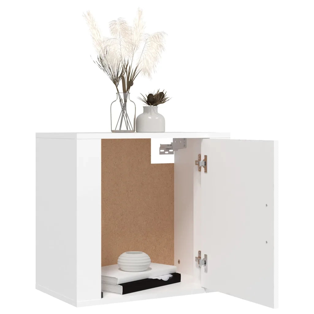 Comodini a Muro 2 pz Bianchi 50x36x47 cm 816865