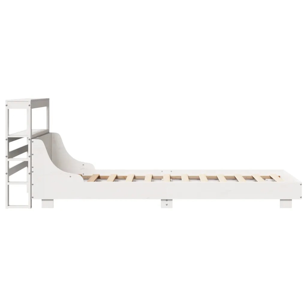vidaXL Letto senza Materasso Bianco 90x200 cm Legno Massello di Pino