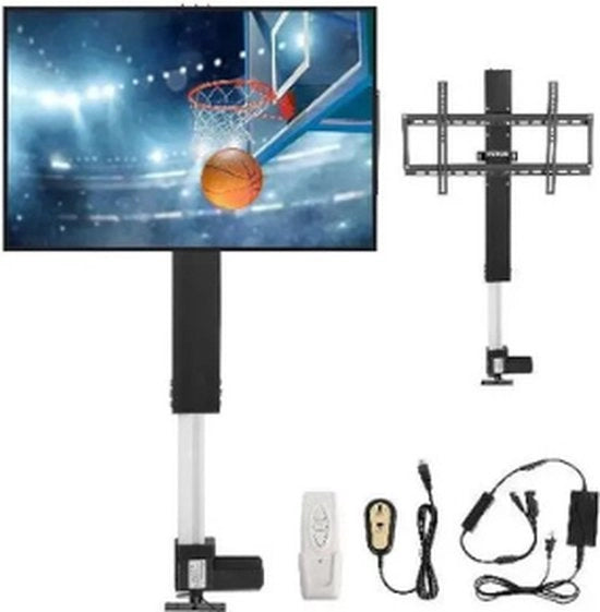 Sostegno per TV - Elevatore per TV - Regolabile - 36" - 42" - 55" - 60" - Nero