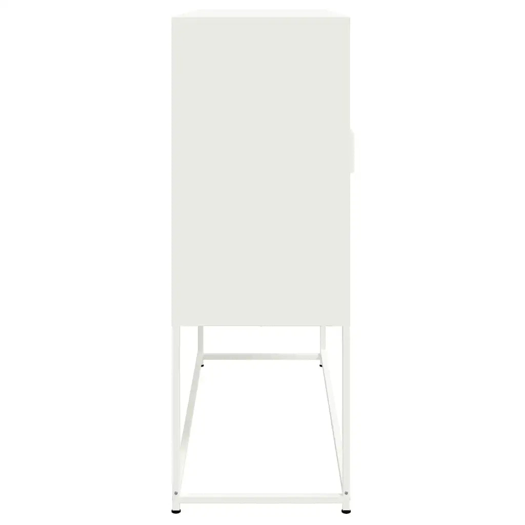 Credenza Bianca 100,5x39x107 cm in Acciaio 846541