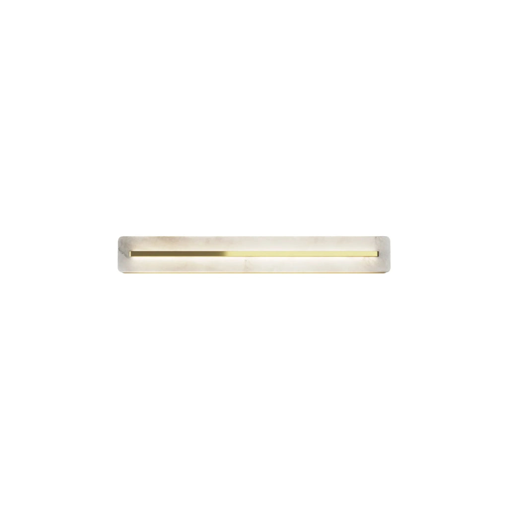 Maytoni Applique moderna Albatre 1 luce LED integrato ottone metallo vetro alabastro