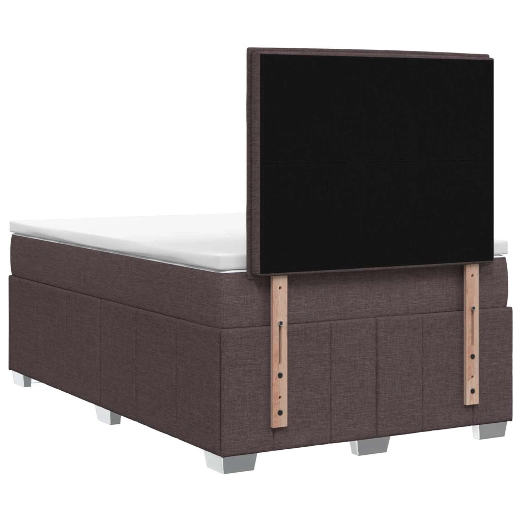Letto box spring con materasso Marrone Scuro 120 x 190 cm 3454088