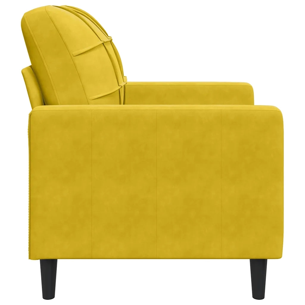Poltrona Giallo 60 cm Velluto 4007610