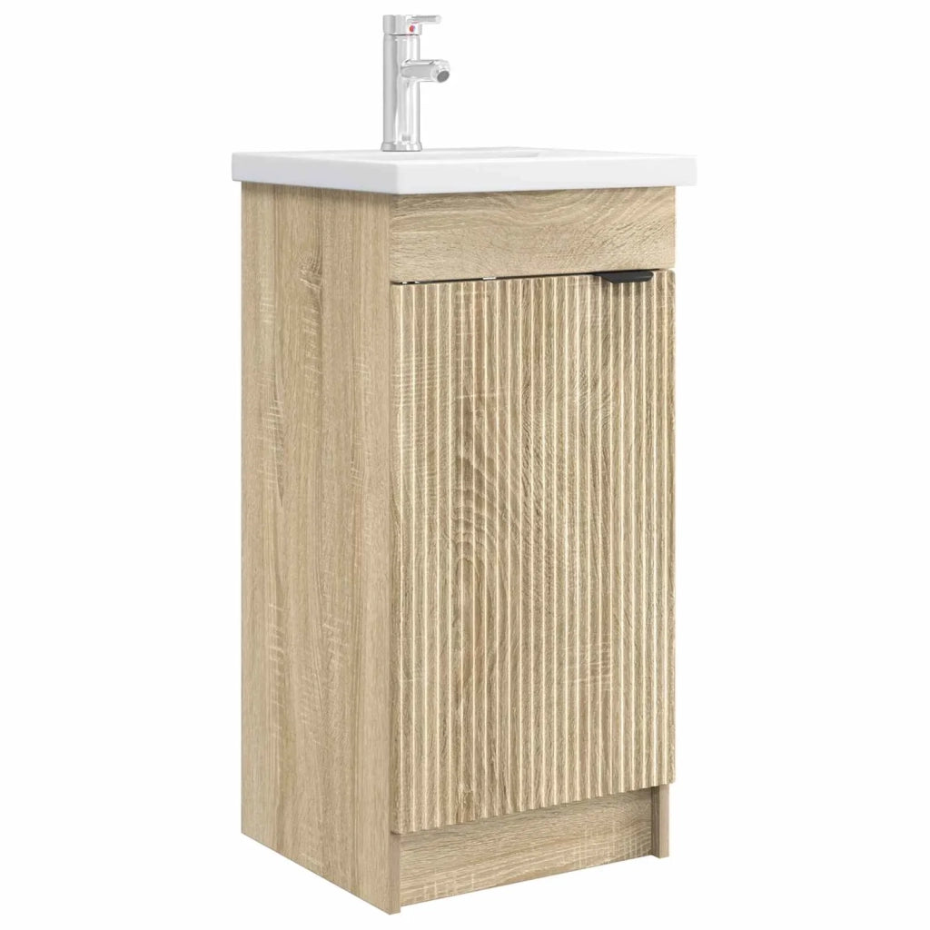 Mobile da bagno con lavabo Rovere Sonoma 42 x 40 x 84,5 cm 890086