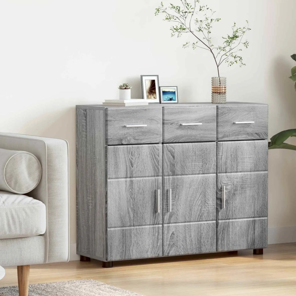 Credenza con porta FLORIN Grigio Sonoma 88,5 x 30,5 x 73 cm 880317