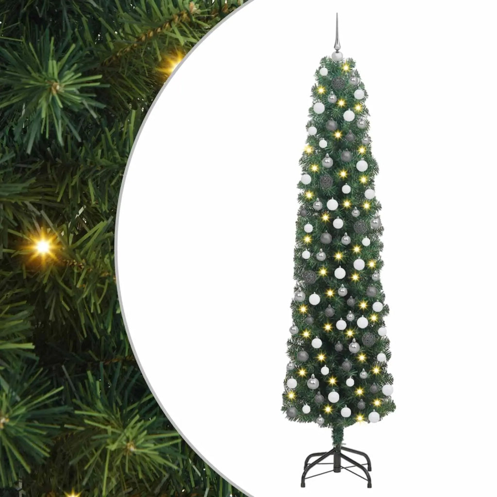 Albero di Natale artificiale con 300 LED Verde 210 cm 3394955