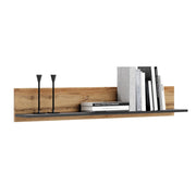 Mensola da parete Shelf 100 in rovere e nero