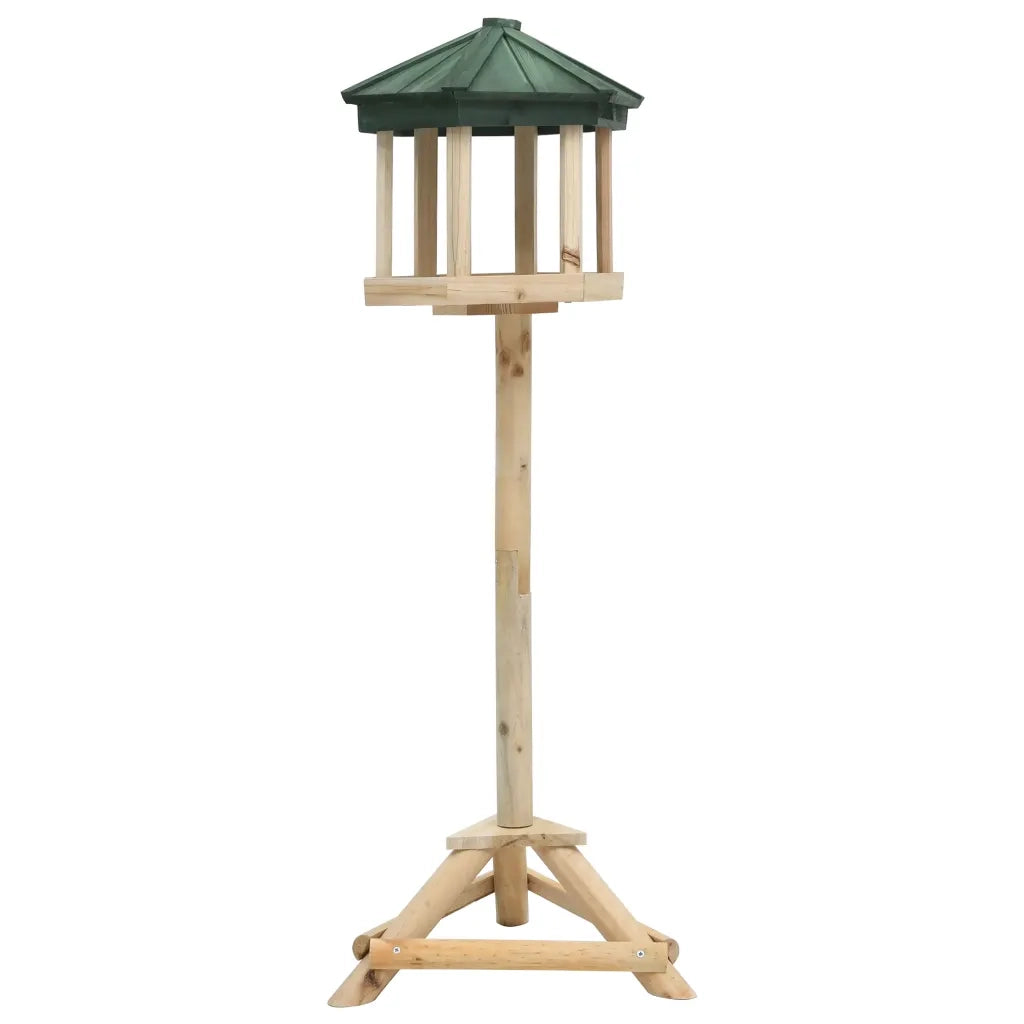 Mangiatoia per Uccelli Autoportante in Legno di Abete 33x106 cm cod mxl 42996