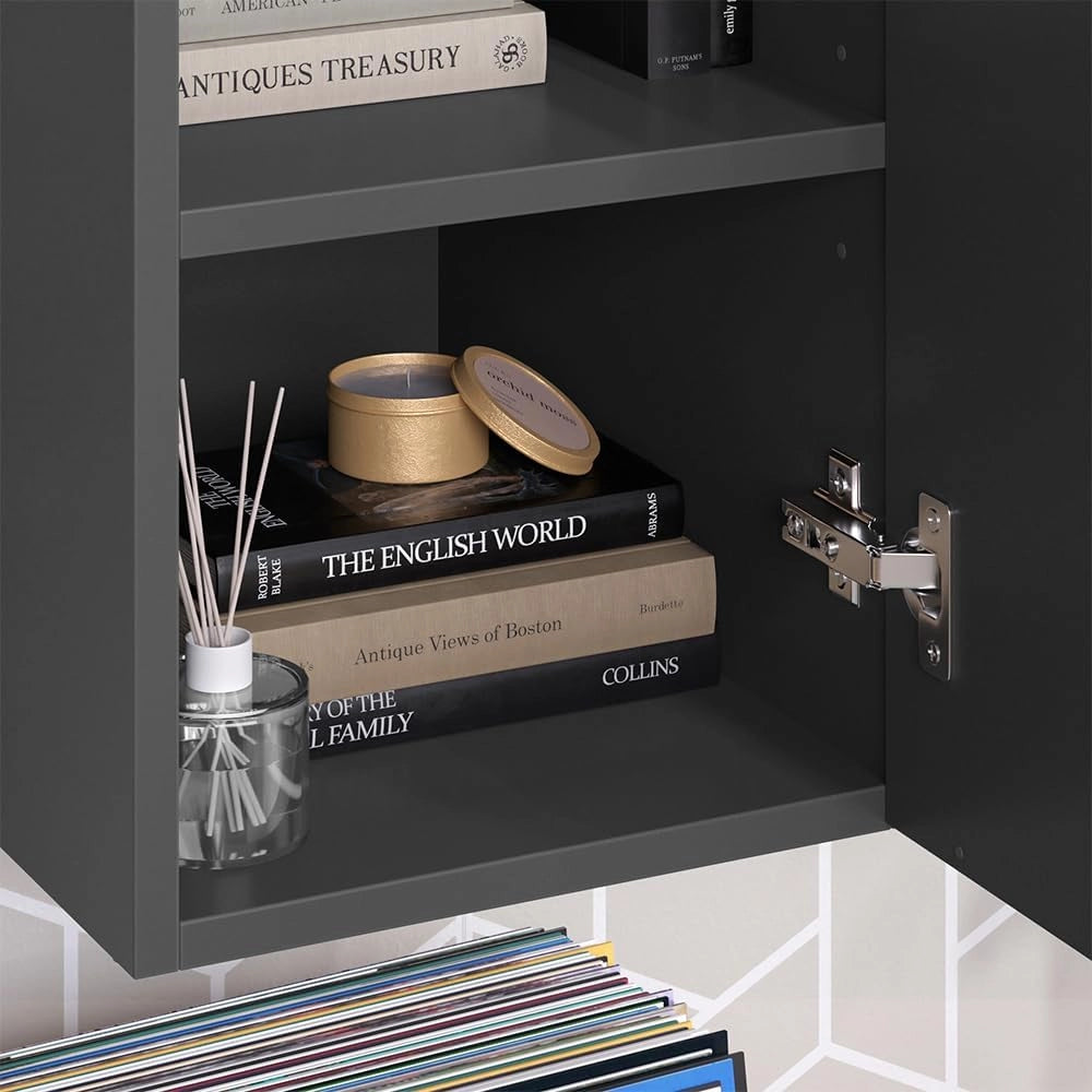 Armadio universale Wido, Grigio, 30.2 x 120 cm con una porta