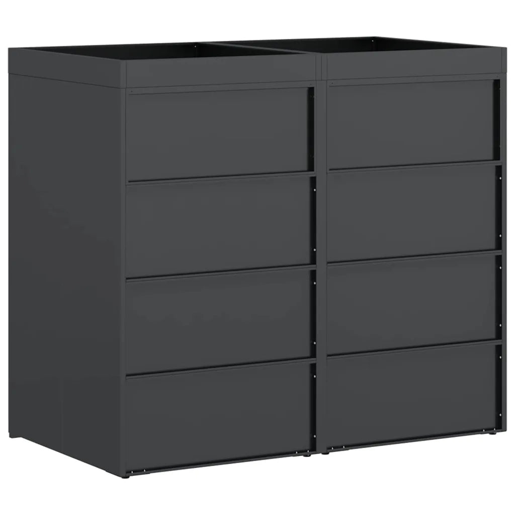 Contenitore per Rifiuti per 3 Bidoni 340 x 77.5 x 115.5 cm 3394783