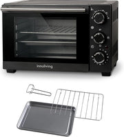 Innoliving Forno Elettrico 15 Litri INN-797, Potenza 1200W, Timer 60 Minuti, Temperatura Regolabile fino a 230°C, Cottura Ventilata, Compatto e Versatile, Perfetto per Casa e Ufficio