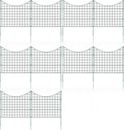 Recinzione per capre Recinzione per laghetto Lattice metallico NUOVO 22 pezzi Lattice metallico Porta giardino Porta verde Lattice per giardino (sottofusto)