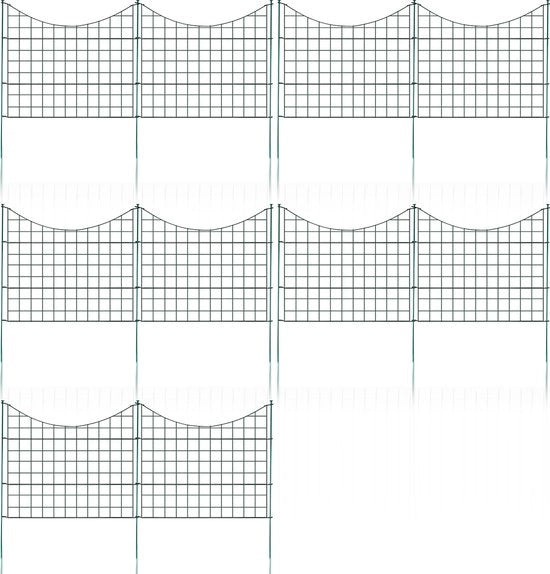 Recinzione per capre Recinzione per laghetto Lattice metallico NUOVO 22 pezzi Lattice metallico Porta giardino Porta verde Lattice per giardino (sottofusto)