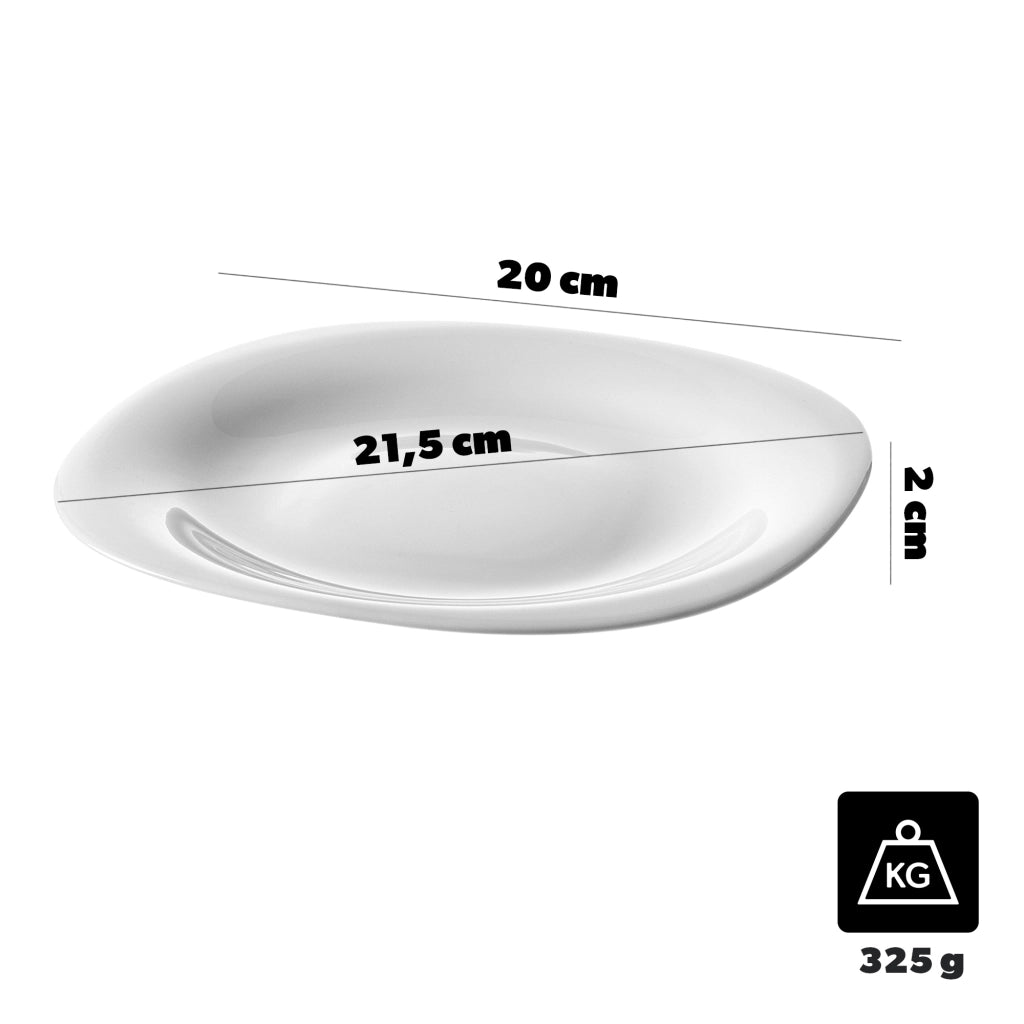Servizio di stoviglie KADAX da 36 piatti, colore bianco