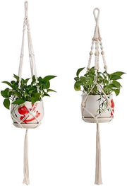 Cestini per Piante in Coton 2 a Pacco Stile Bohemiano Sospensione per Piante Decorativa per Sospensione da Soffitto