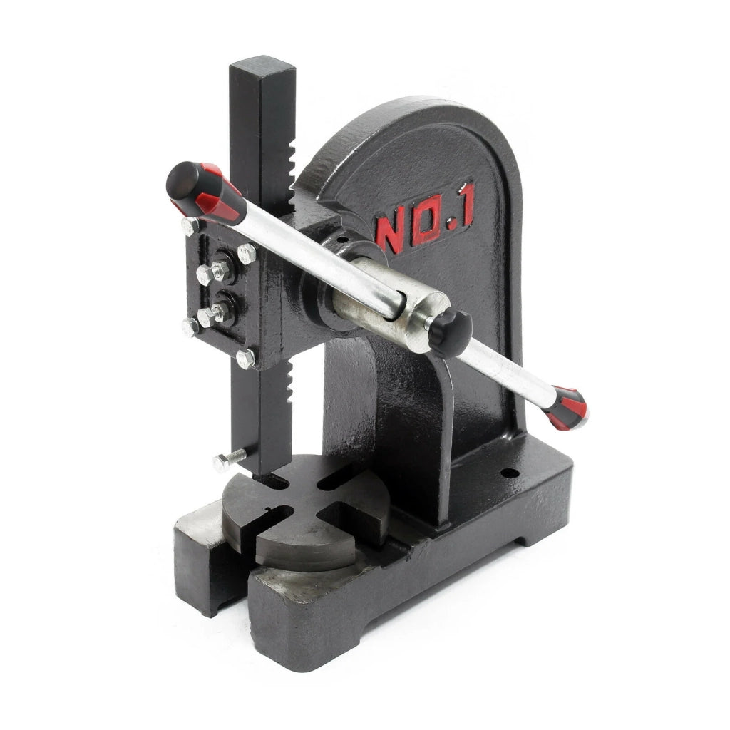 Pressa a leva manuale con cremagliera e pignone utensile da officina ghisa 1000 kg 16_0000575